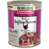 BEWI DOG fleischkost reich an Geflgelherzen - 800 g