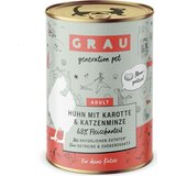 Grau Katzenfutter Huhn mit Karotte & Katzenminze 400 g