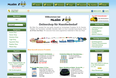 Main Zoo Haustiershop