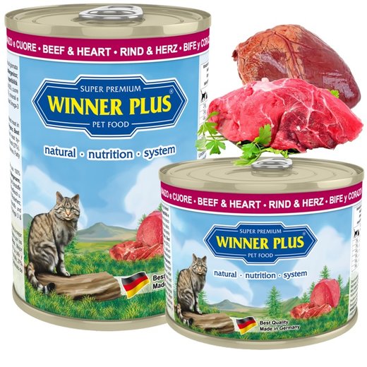 Winner Plus Cat Menue Katzenfutter mit Rind & Herz