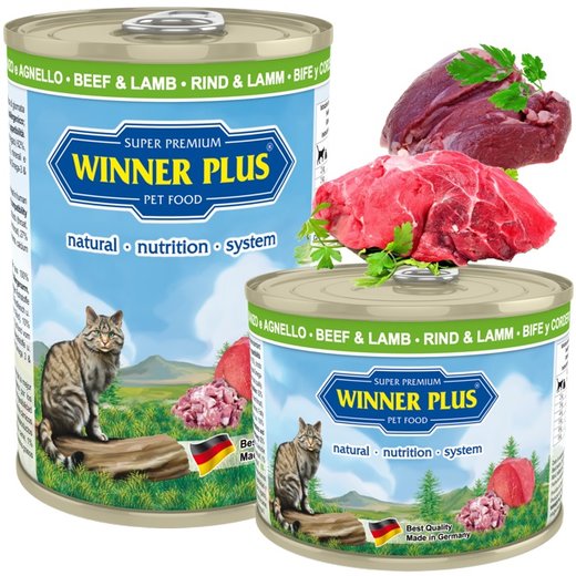 Winner Plus Cat Menue Katzenfutter mit Rind & Lamm