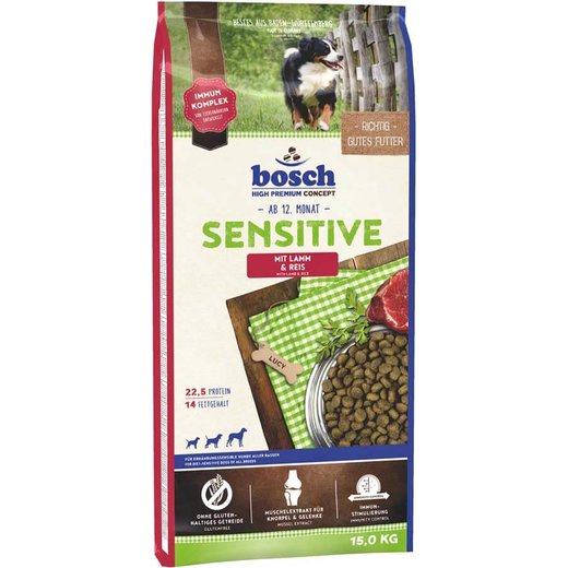 Bosch Sensitive Lamm & Reis, 15 kg