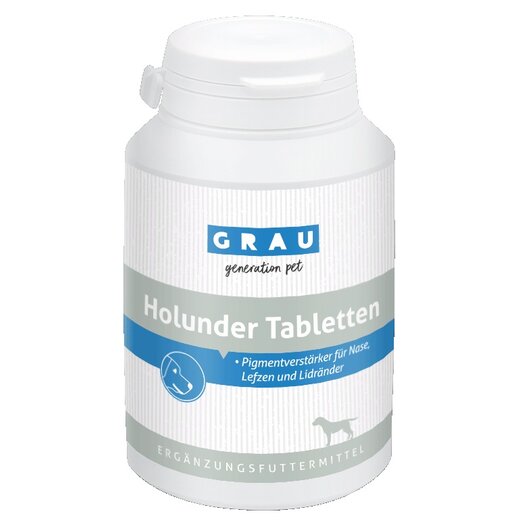 Grau Holunder-Tabletten