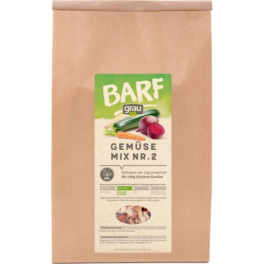 Grau Barf Gemsemix Mischung Nr.2 - 1,2 kg