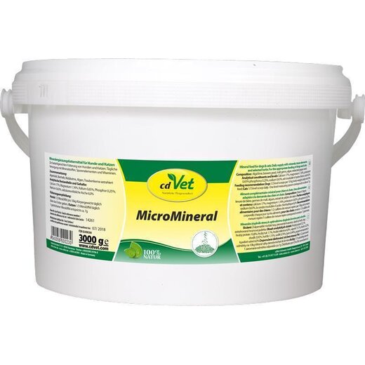 cdVet MicroMineral Hund & Katze, 500 g