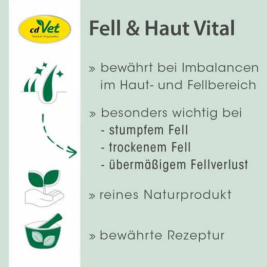 cdVet Fell & Haut Vital Hund & Katze - 750 g