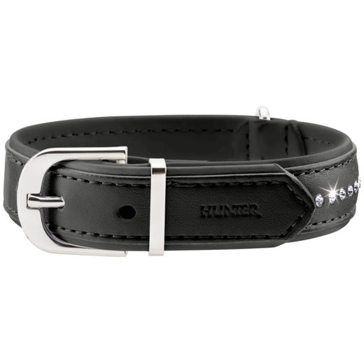 Hunter Halsband Modern Art Luxus Gr. 32: 24,0 - 28,5 cm, Farbe:schwarz/schwarz