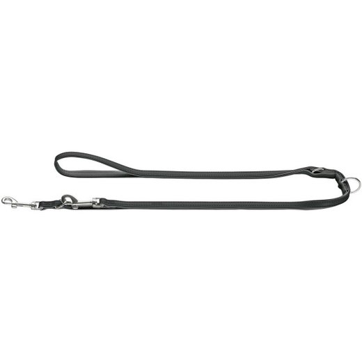 Hunter verstellbare Hundeleine Modern Art 11/200, schwarz/schwarz