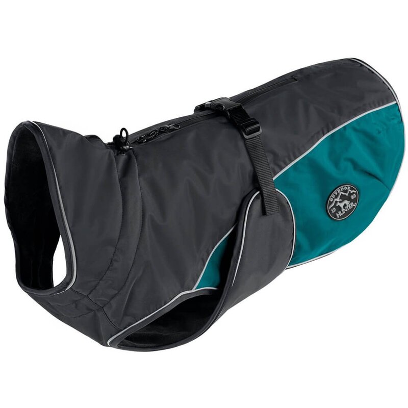 Hunter Hundemantel Uppsala Cozy - anthrazit/petrol - Gr. 25