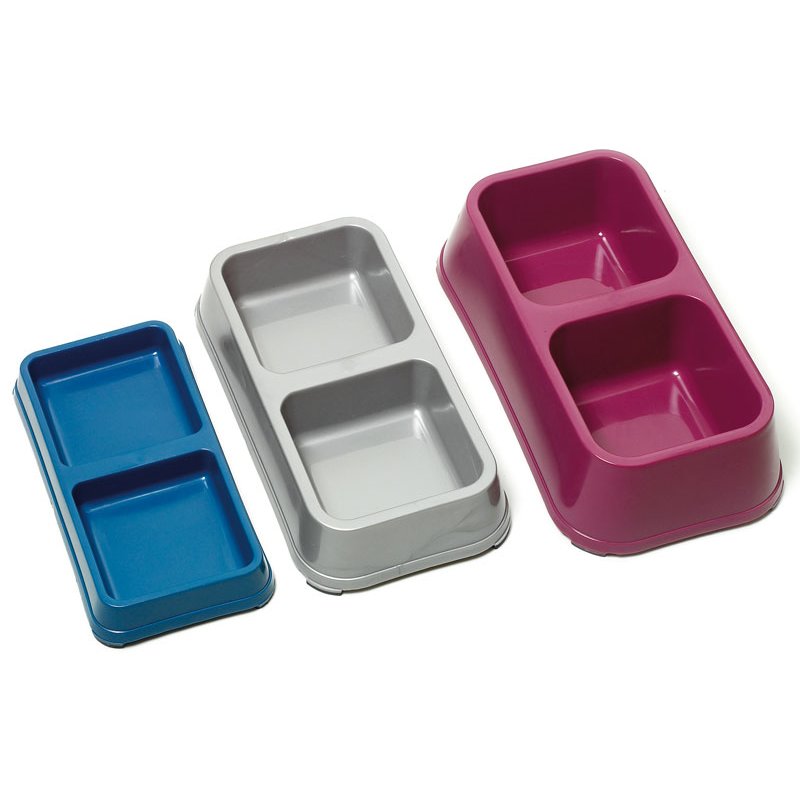 Kunststoff Doppelnapf - 2x500ml