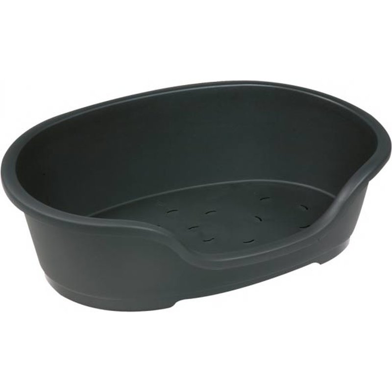 Hundekorb Domus Kunststoff schwarz - 60x47x22cm