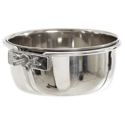 Edelstahlnapf mit Halterung - 15cm / 880ml