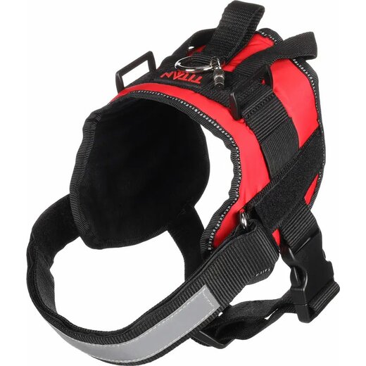 Hundegeschirr Titan Rot - L | A:38-44cm B:65-77cm C:14cm x 40mm