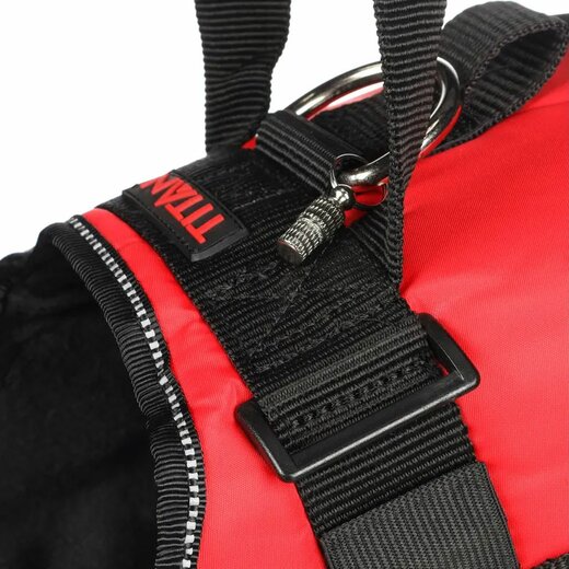Hundegeschirr Titan Rot - L | A:38-44cm B:65-77cm C:14cm x 40mm