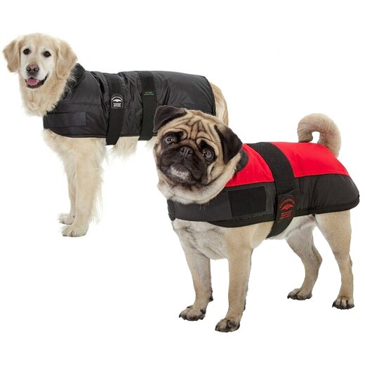 Hundemantel Eisb�r rot/schwarz - Gr.65