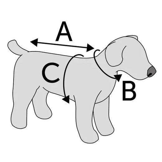 Hundemantel Eisb�r rot/schwarz - Gr.65
