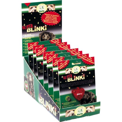 LED Halsbandanhnger Super Blinki - Herzform