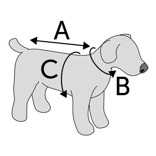 Hundemantel Eisbr schwarz - Gr.70