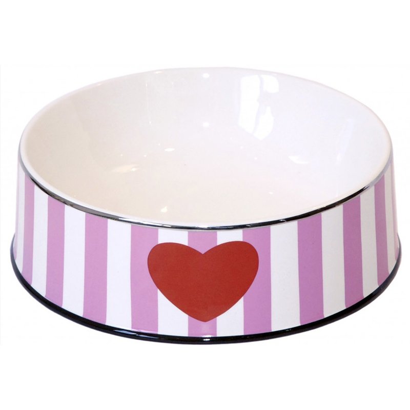 Chacco Futterschale Pink Heart - Gr L / 1,5 Liter