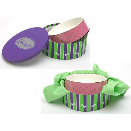 Chacco Futterschale Classic White/Gold - Gr M / 0,5 Liter