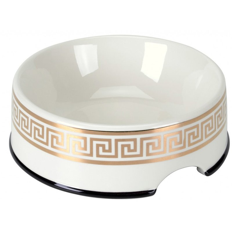 Chacco Futterschale Classic White/Gold - Gr L / 1,5 Liter