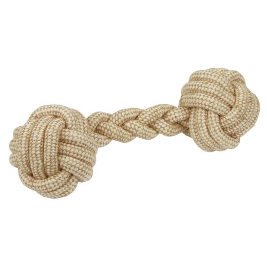 Natur Hundespielzeug Hantel 7x25cm