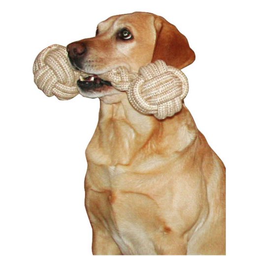 Natur Hundespielzeug Hantel 7x25cm