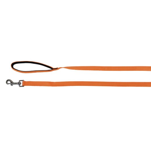 Suchleine Miami mit Softgriff orange, 10m x 20mm