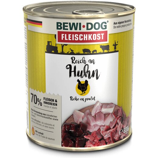 BEWI DOG fleischkost reich an Huhn - 800 g