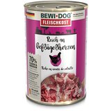 BEWI DOG fleischkost reich an Geflügelherzen - 400 g