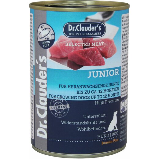 Dr. Clauders Dog Selected Meat Immun Plus Junior 400 g