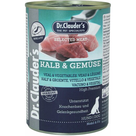 Dr. Clauders Dog Selected Meat Pro Joint & Aktive Kalb & Gemüse 400 g