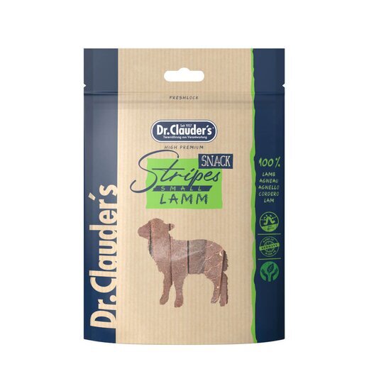 Dr. Clauders Stripes Snack Small Lamm - 80 g