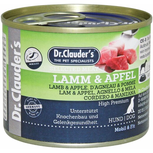 Dr. Clauders Dog Selected Meat Pro Joint & Active Lamm & Apfel 200 g