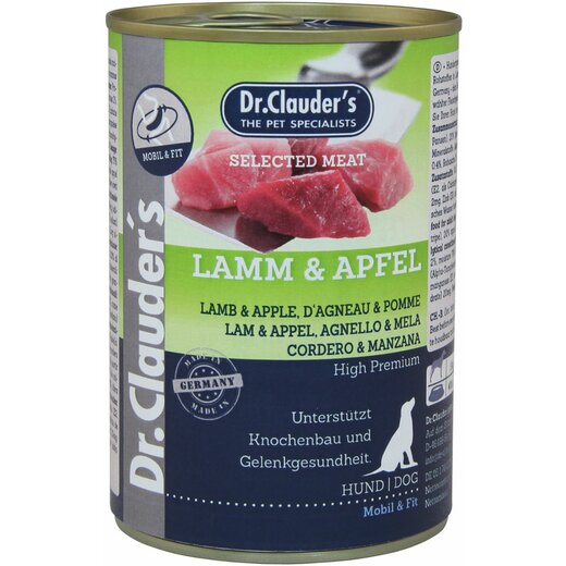 Dr. Clauders Dog Selected Meat Pro Joint & Active Lamm & Apfel 400 g