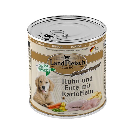 Landfleisch Dog Junior Huhn & Ente & Kartoffel - 800 g