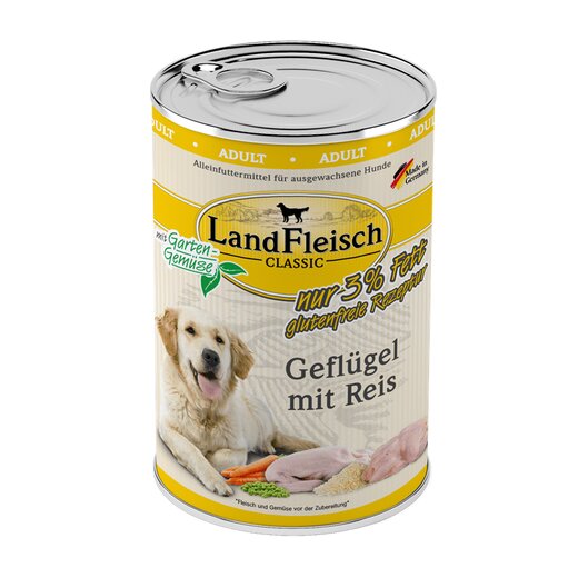 Landfleisch Dog Pur Geflgel & Reis extra mager - 400 g