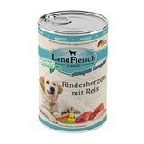 Landfleisch Dog Pur Rinderherz & Reis - 400 g