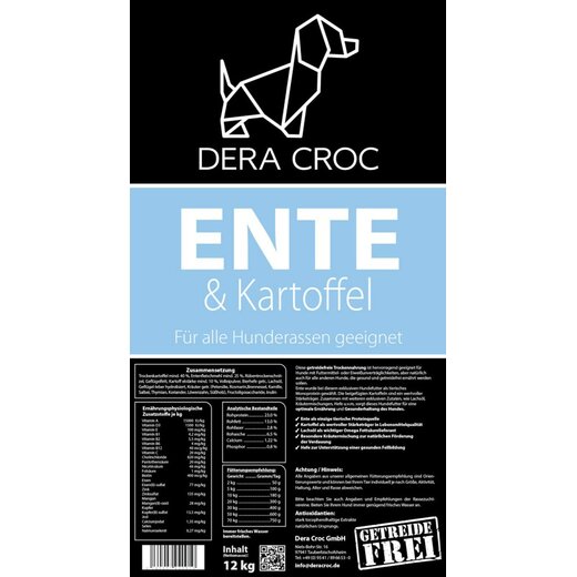 Dera Croc Ente & Kartoffel - 3 kg
