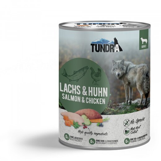 Tundra Hunde-Nassfutter Lachs & Huhn - 800 g