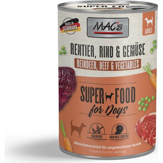 MACs Dog Rentier, Gemüse & Pasta  - 400 g
