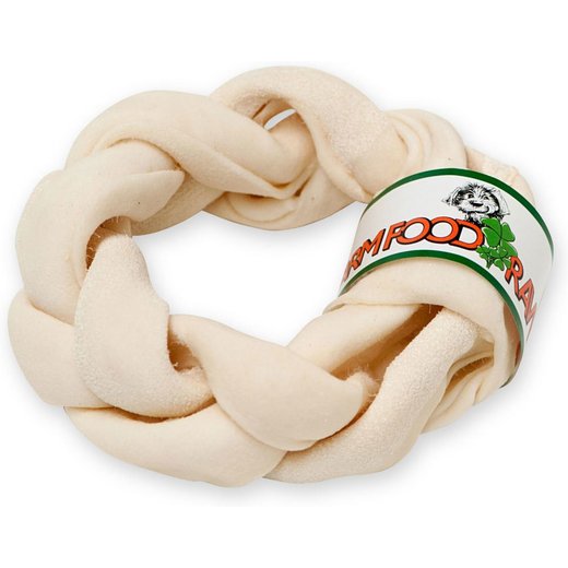 Farm Food Rawhide Dental Braided Donut L - 22-26 cm