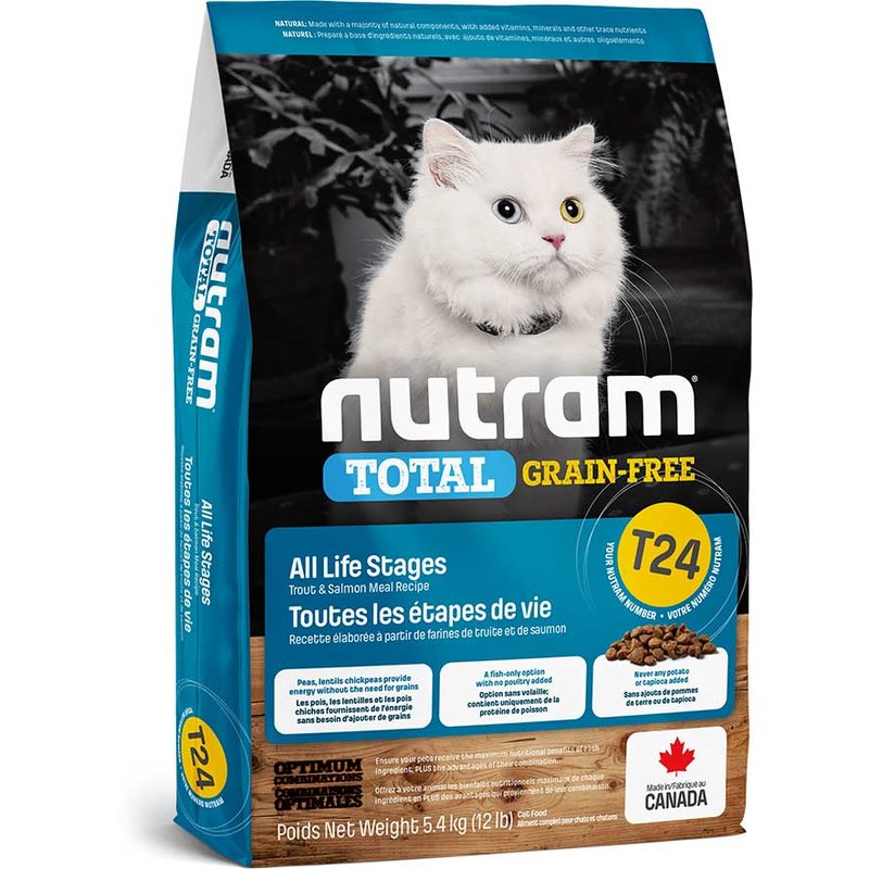 Nutram Total Grain-Free Cat T24 Lachs & Forelle - 2 x 5,4 kg