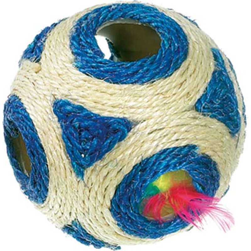 Sisal Spielball mit Rassel und Catnip – � 11cm