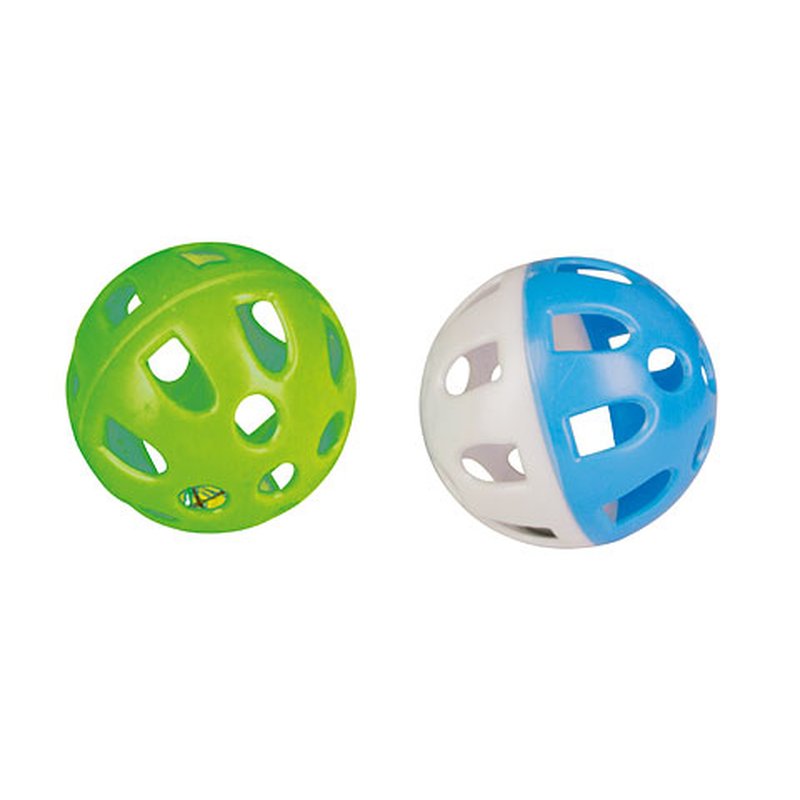 Gitterball mit Gl�ckchen, 2 St�ck, 5 cm