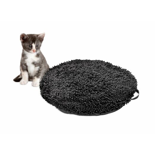 Katzenkissen Catmaxx - Ø45cm, schwarz