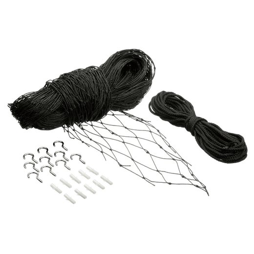 Katzen-Schutznetz schwarz - 2x3m