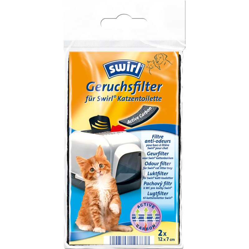 SWIRL Geruchsfilter – f�r Swirl Katzentoiletten – 2 St�ck