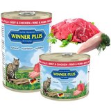 Winner Plus Cat Menue Katzenfutter mit Rind & Huhn - 195 g