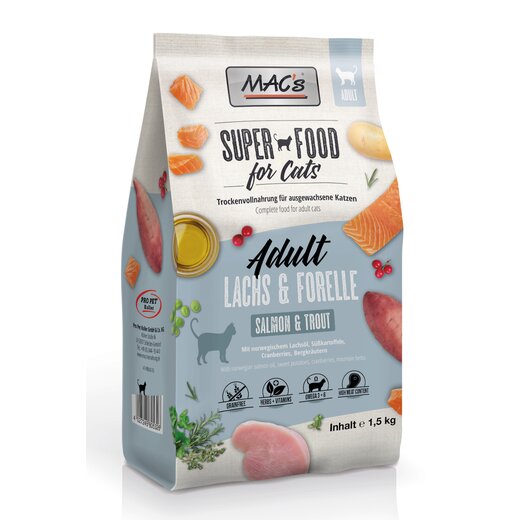 MACs Cat Adult Lachs & Forelle - Sparpaket 2 x 7 kg